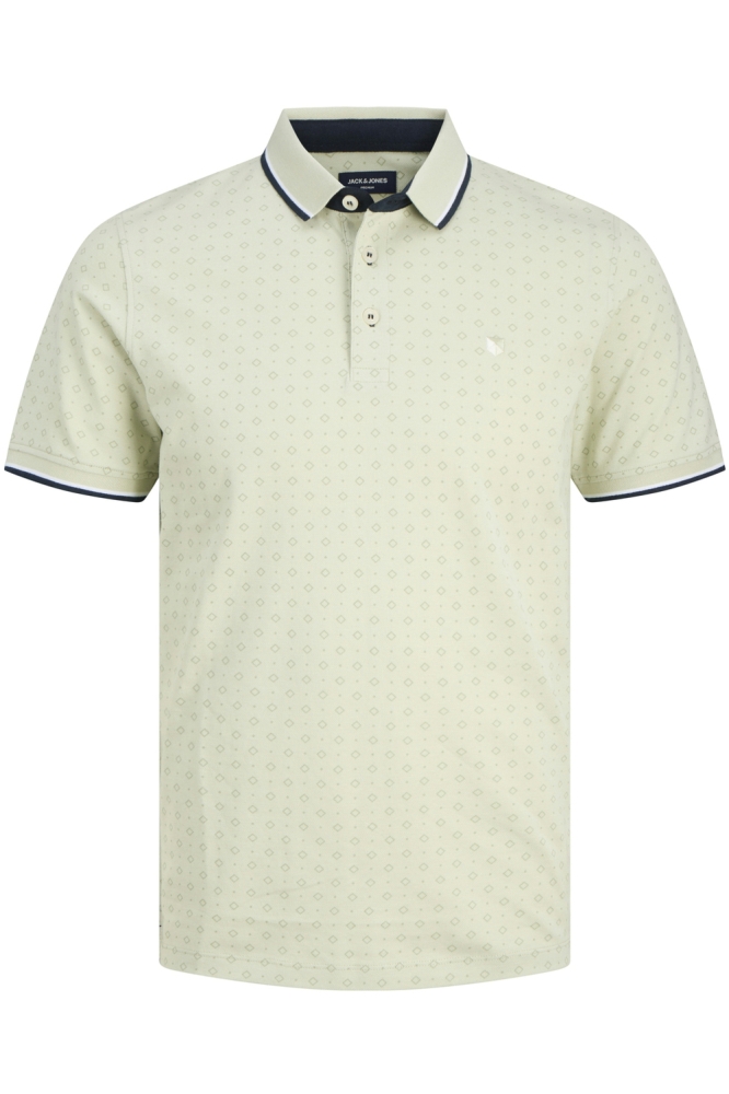 JPRPAULOS PLAY AOP BLU. SS POLO 12154548 Celadon Green/NEW